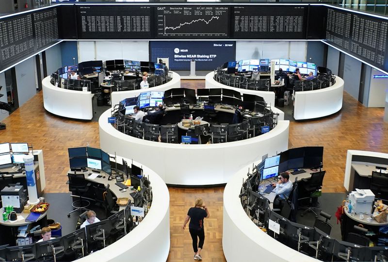 European shares edge higher as investors eye US trade signals