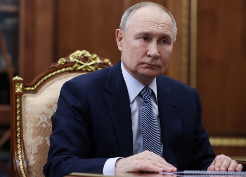 &copy; Reuters. Presidente russo Vladimir Putin em Moscoun 9/7/2025   Sputnik/Mikhail Metzel/Pool via REUTERS