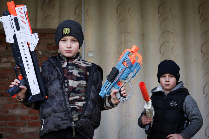Childhood shaped by war for two Ukrainian brothers