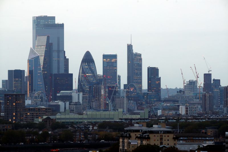 &copy; Reuters. FILE PHOTO: A view of the London skyline, Britain, October 14, 2020. REUTERS/Matthew Childs/File Photo