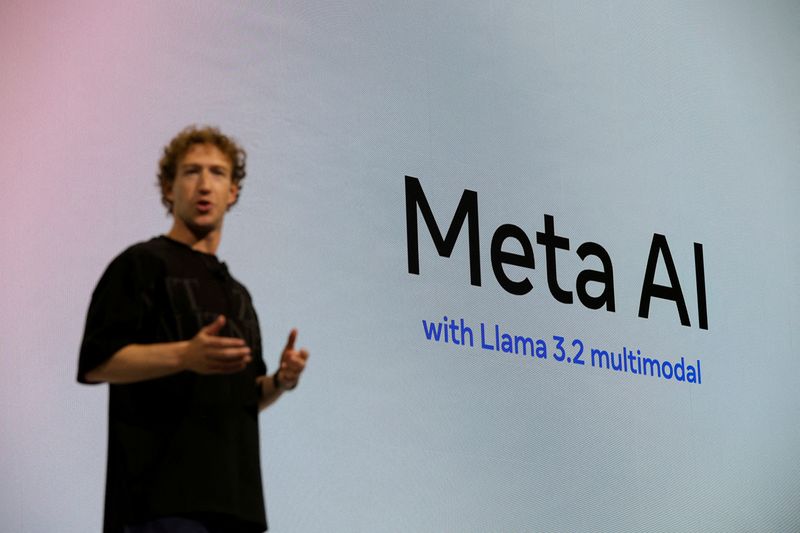 &copy; Reuters. Mark Zuckerberg, CEO da Meta, faz um discurso de abertura na sede da empresa em Menlo Park, Califórnia, EUA, em 25 de setembro de 2024. REUTERS/Manuel Orbegozo