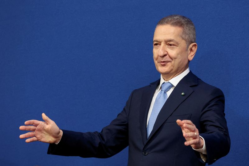 &copy; Reuters. FILE PHOTO: Governor of the Bank of Italy Fabio Panetta presents the Bank of Italy's annual report, in Rome, Italy May 30, 2025. REUTERS/Remo Casilli/File Photo