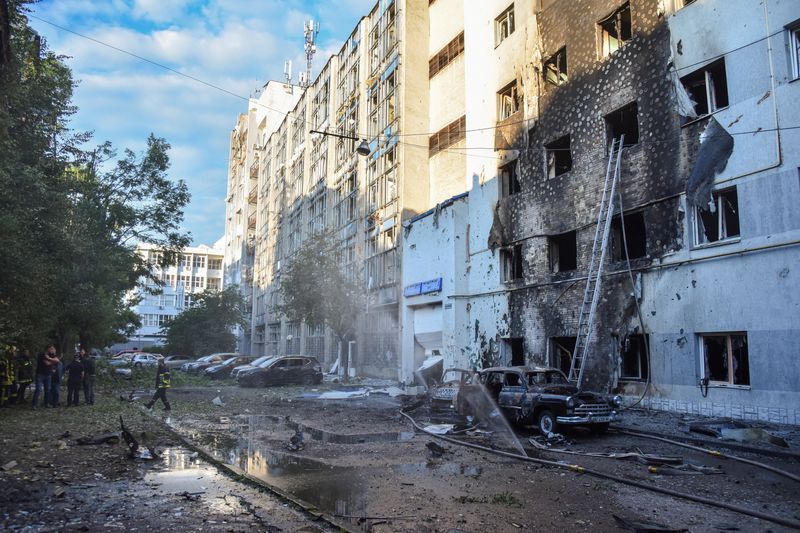 Russia's drones and missile barrage targets Ukraine's west, kills two