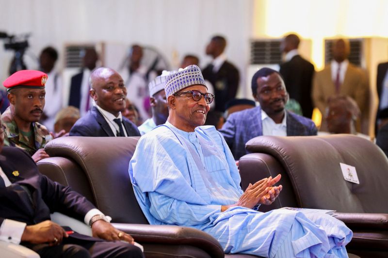 LYNXMPEL6C05F_L The former president of Nigeria Bouhari says in London, says the presidency
