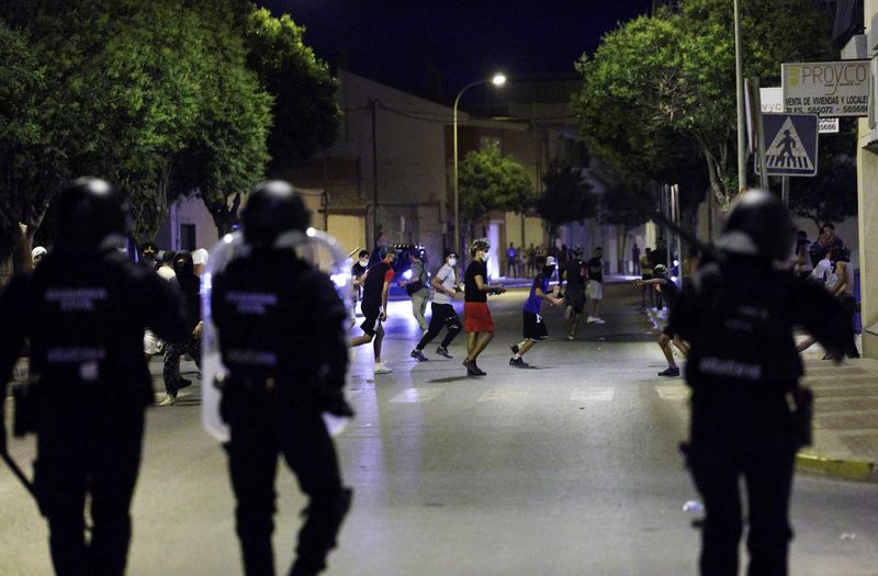 &copy; Reuters. Confronto em Torre Pacheco, Espanhan 13/7/2025   REUTERS/Violeta Santos Moura