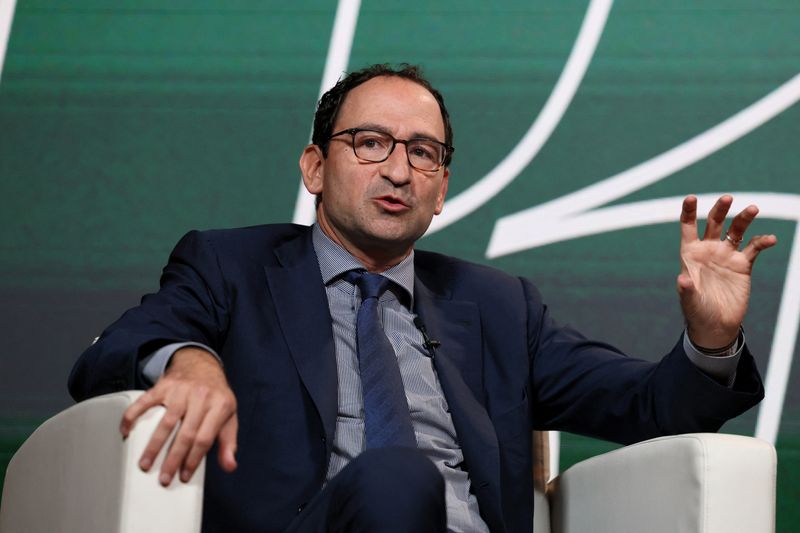 &copy; Reuters. FILE PHOTO: Jon Gray, President and COO of Blackstone, speaks during the Axios BFD event in New York City, U.S., October 12, 2023. REUTERS/Brendan McDermid/File Photo