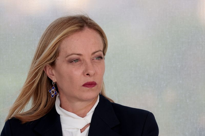 &copy; Reuters. La premier Giorgia Meloni durante un evento a Roma. REUTERS/Remo Casilli