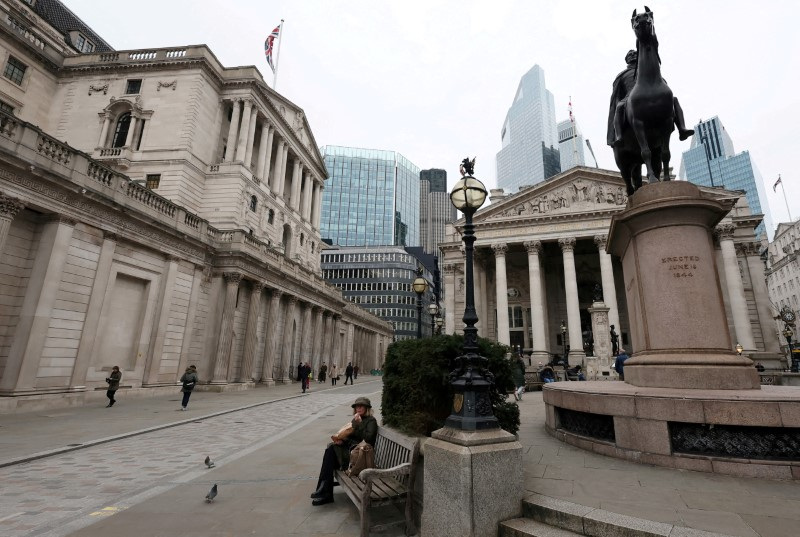 &copy; Reuters. Sede do Banco da Inglaterra em Londresn03/02/2025nREUTERS/Toby Melville