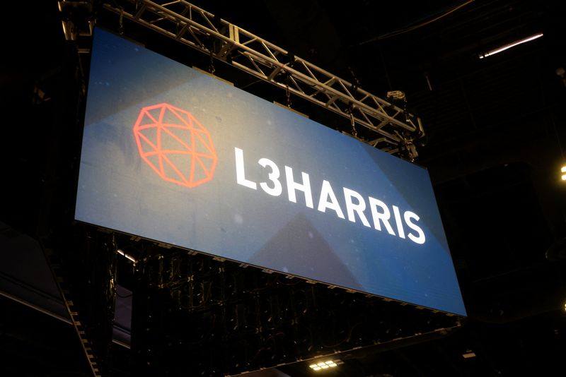 &copy; Reuters. FILE PHOTO: Signage is displayed at the L3Harris Technologies, Inc booth at Special Operations Forces (SOF) Week for defense companies, in Tampa, Florida, U.S., May 7, 2024.  REUTERS/Luke Sharrett/ File Photo