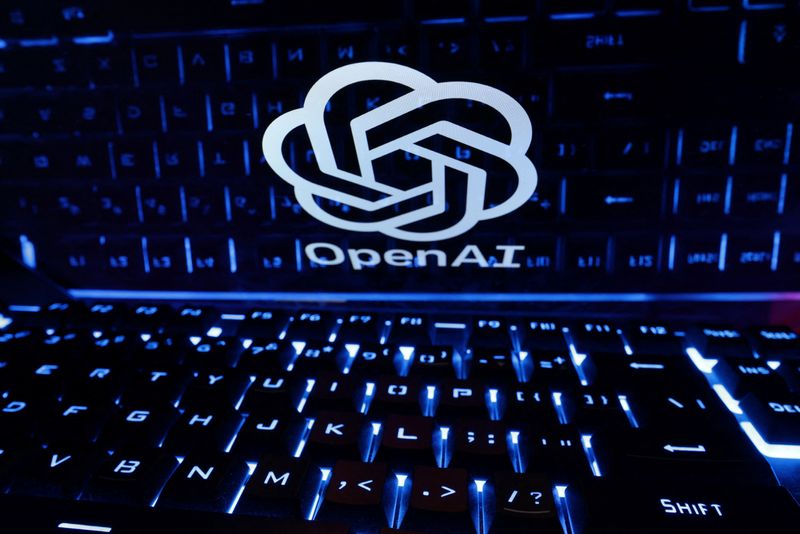 &copy; Reuters. FILE PHOTO: A keyboard is placed in front of a displayed OpenAI logo in this illustration taken February 21, 2023. REUTERS/Dado Ruvic/Illustration/ File Photo