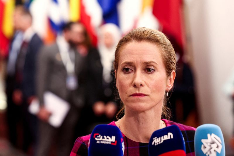 &copy; Reuters. Kaja Kallas em Bruxelasn 14/7/2025   REUTERS/Yves Herman