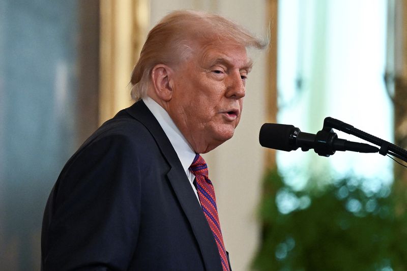 &copy; Reuters. Presidente dos EUA, Donald Trump n18/07/2025nREUTERS/Annabelle Gordon