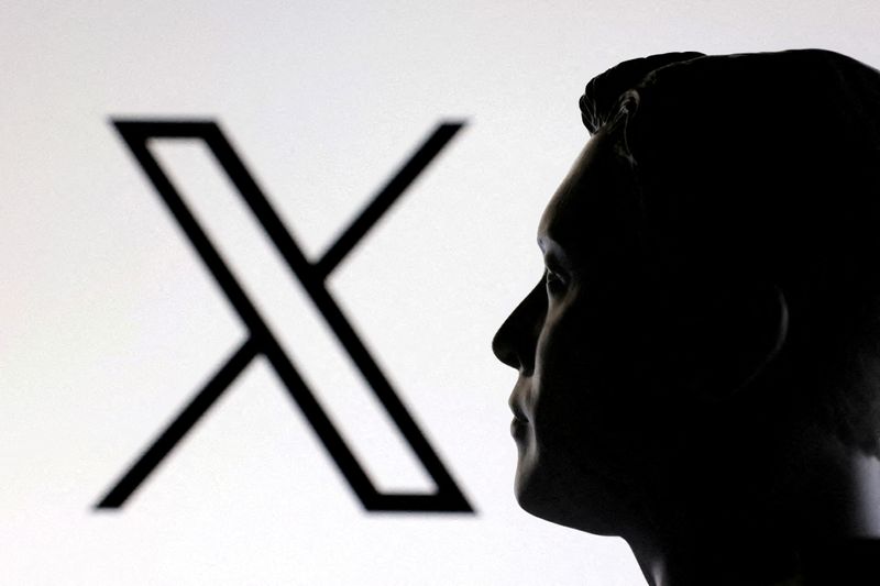&copy; Reuters. Ilustração mostra modelo em miniatura de Elon Musk e logo do Xn 23/1/2025   REUTERS/Dado Ruvic