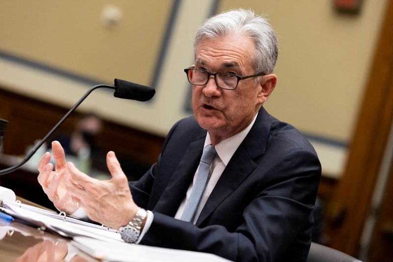&copy; Reuters. Chair do Federal Reserve, Jerome Powell n22/06/2021. Graeme Jennings/Pool via REUTERS/File Photo