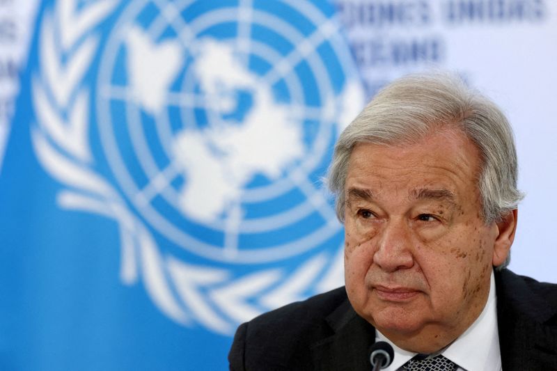 &copy; Reuters. Secretário-geral da ONU, António Guterres, em Nice, na Françan10/06/2025 REUTERS/Manon Cruz