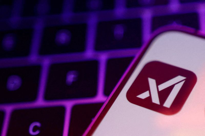 &copy; Reuters. FILE PHOTO: The xAI logo is seen in this illustration taken on February 16, 2025. REUTERS/Dado Ruvic/Illustration/File Photo