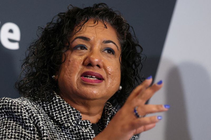 &copy; Reuters. Anu Aiyengar, diretora global de fusões e aquisições da JP Morgan, durante evento ReutersNEXT Newsmaker, em Nova Yorkn08/11/2023 REUTERS/Brendan McDermid