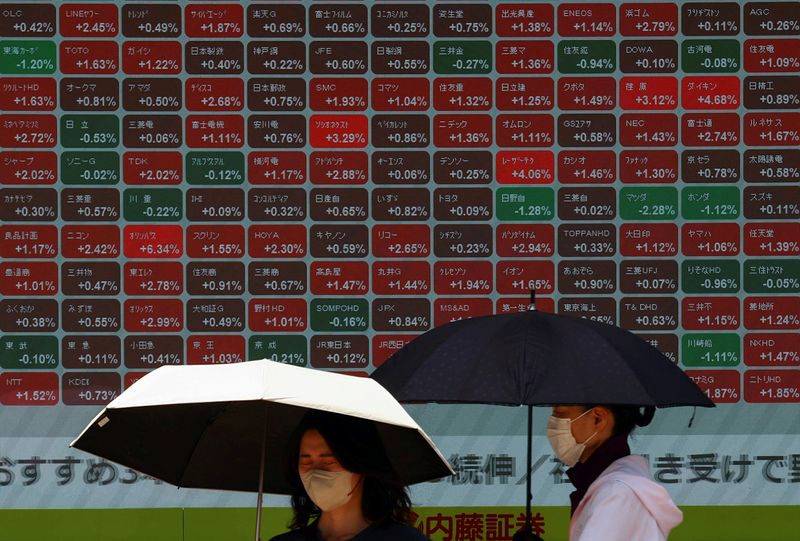 Asian shares, Aussie dollar climb on trade, earnings optimism