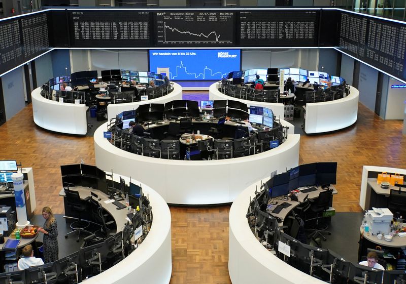 &copy; Reuters. Bolsa de Frankfurtn22/07/2025.  REUTERS/Wolfgang Rattay/ File Photo
