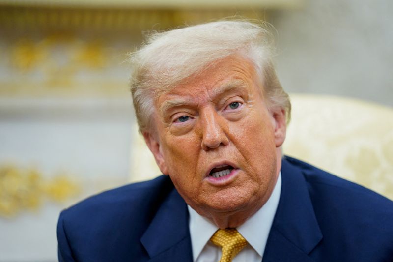 &copy; Reuters. O presidente dos Estados Unidos, Donald Trumpn16/07/2025nREUTERS/Nathan Howard