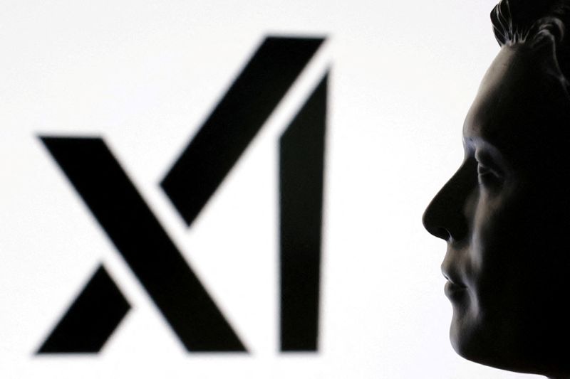 &copy; Reuters. FILE PHOTO: A 3D-printed miniature model of Elon Musk and xAI logo are seen in this illustration taken, February 16, 2025. REUTERS/Dado Ruvic/Illustration/File Photo