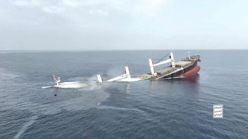 Houthis say they hold 10 crew from Greek-operated ship they sank off Yemen