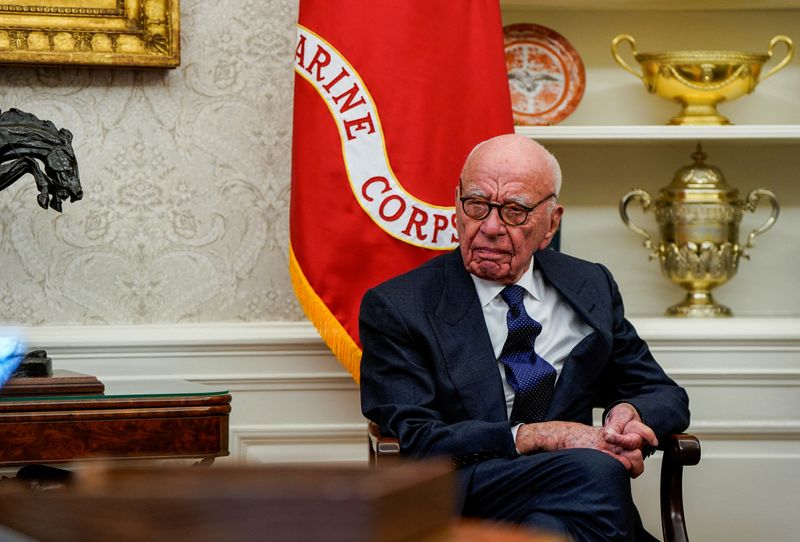 &copy; Reuters. Rupert Murdoch, na Casa Brancan03/02/2025nREUTERS/Elizabeth Frantz