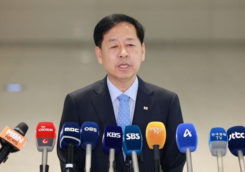 &copy; Reuters. Ministro das Finanças da Coreia do Sul, Koo Yun-cheoln29/07/2025.   Yonhap via REUTERS