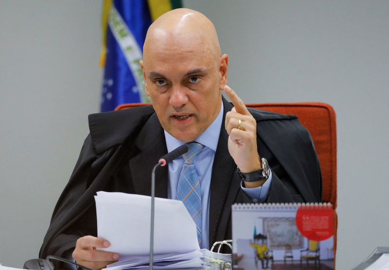 ? Reuters. Brazil’s Supreme Court Minister Alexandre de Moraes talks during Brazil’s Supreme Court trial over an alleged coup attempt, in Brasilia, Brazil June 9, 2025. REUTERS/Diego Herculano/File Photo