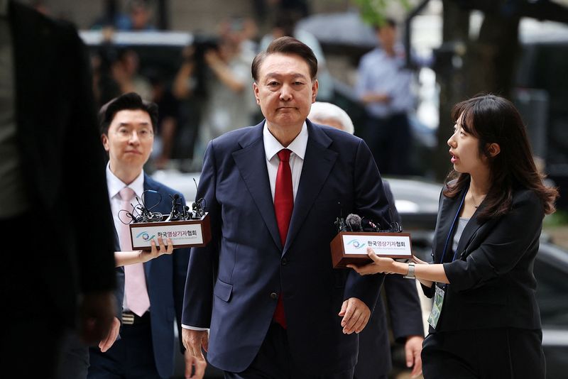 LYNXMPEL701TU_L Prosecutors say that the former commander of South Korea Yoon is on the cell of the cell and refused to be interrogated.