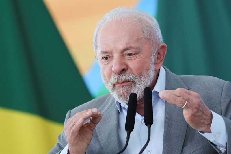 &copy; Reuters. Presidente Lula no Palácio do Planalton 1/8/2025   REUTERS/Adriano Machado