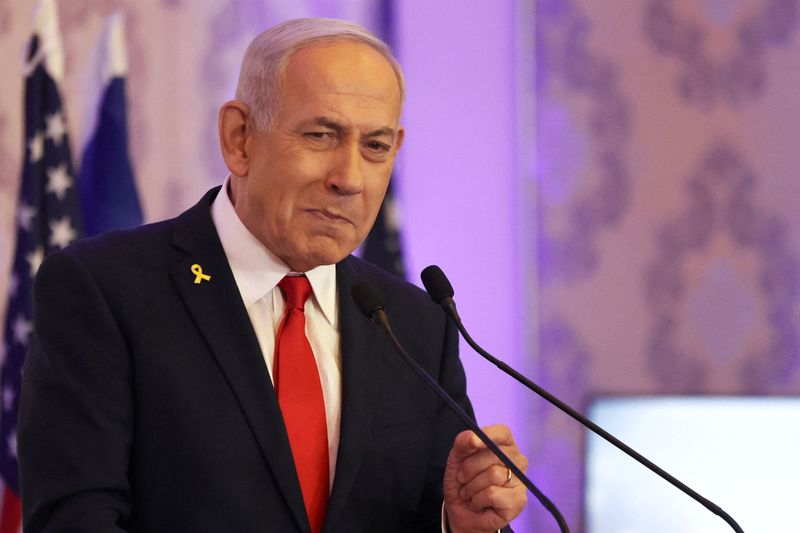 &copy; Reuters. Benjamin Netanyahu em Jerusalémn 27/7/2025   REUTERS/Ronen Zvulun