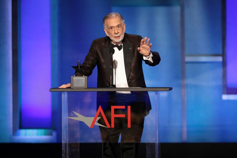 LYNXMPEL74101_L Director Francis Ford Coppola does a "fine" after the medical procedure in Rome