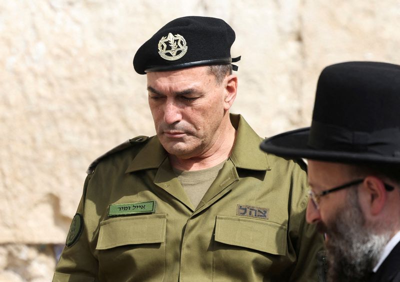 &copy; Reuters. Chefe militar de Israel Eyal Zamir em Jerusalémn 5/3/2025    REUTERS/Ronen Zvulun