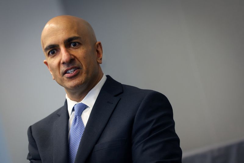 &copy; Reuters. Presidente do Fed de Minneapolis, Neel Kashkari, durante entrevista à Reuters, em Nova Yorkn22/05/2023nREUTERS/Mike Segar