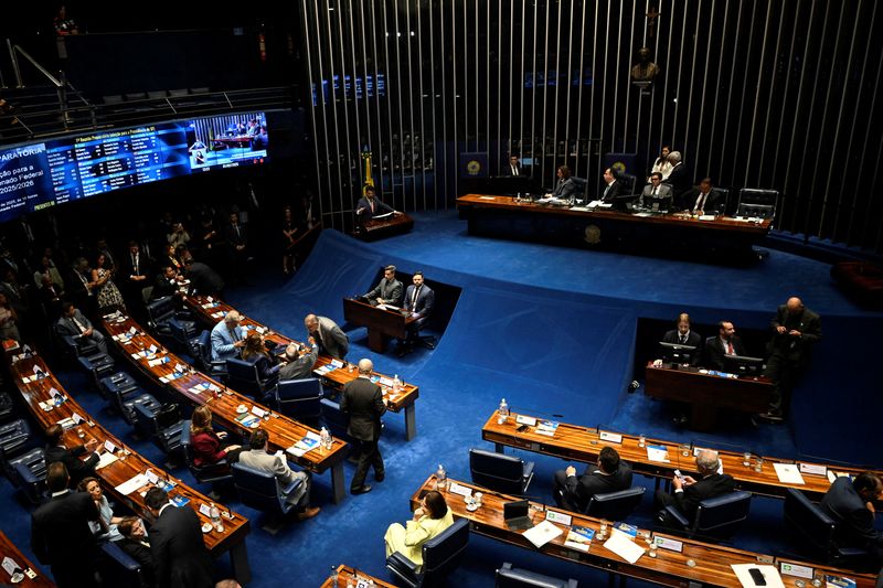 &copy; Reuters. Plenário do Senado em Brasílian01/02/2025 REUTERS/Mateus Bonomi