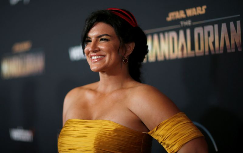 &copy; Reuters. A atriz Gina Carano na premiere de "The Mandalorian" em Los Angeles, Califórnia, EUAn13/11/2019nREUTERS/Mario Anzuoni