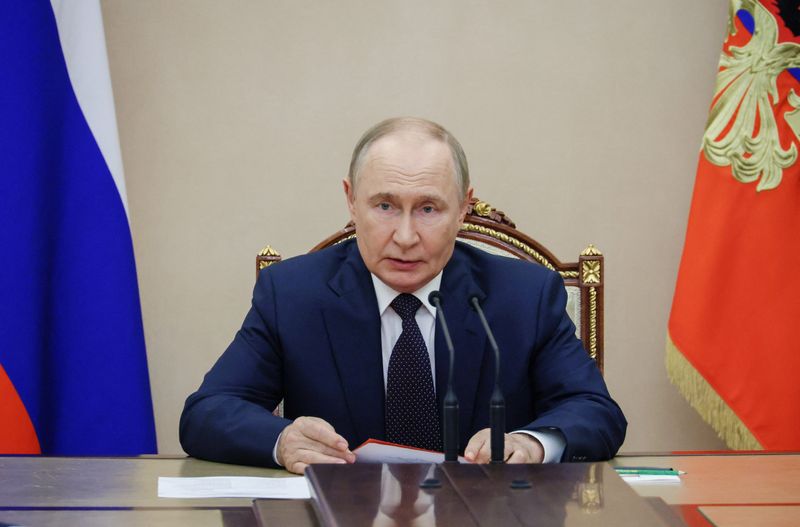 &copy; Reuters. Presidente russo Vladimir Putin em Moscoun 8/8/2025    Sputnik/Mikhail Metzel/Pool via REUTERS