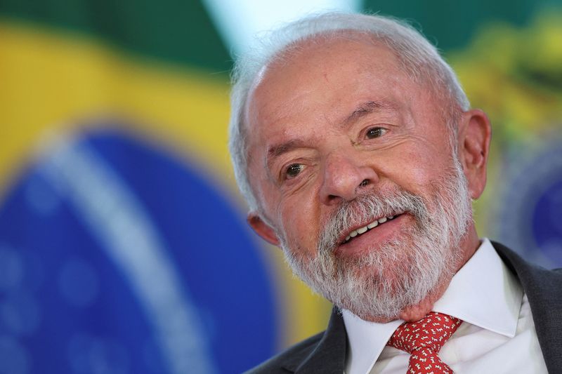 &copy; Reuters. Presidente Luiz Inácio Lula da Silva durante cerimônia no Palácio do Planalton30/07/2025 nREUTERS/Adriano Machado