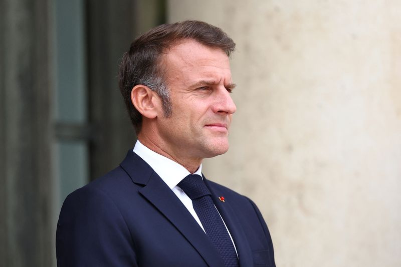 &copy; Reuters. Presidente francês Emmanuel Macron em Parisn 23/7/2025   REUTERS/Abdul Saboor