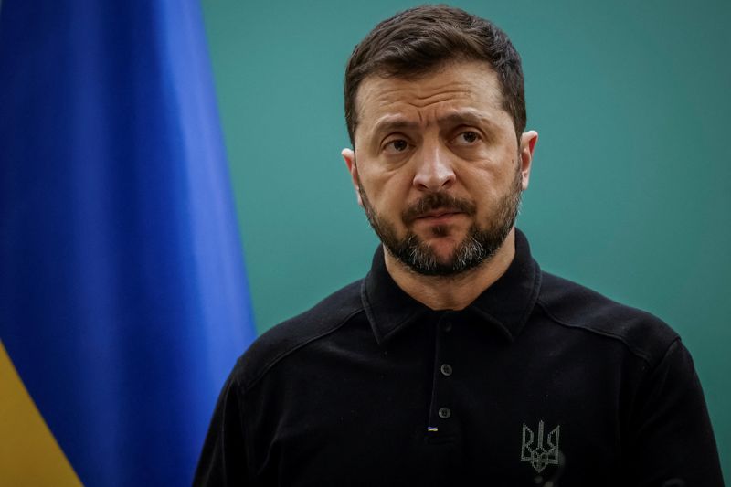 &copy; Reuters. Presidente ucraniano Volodymyr Zelenskiy em Kievn 13/3/2025   REUTERS/Alina Smutko