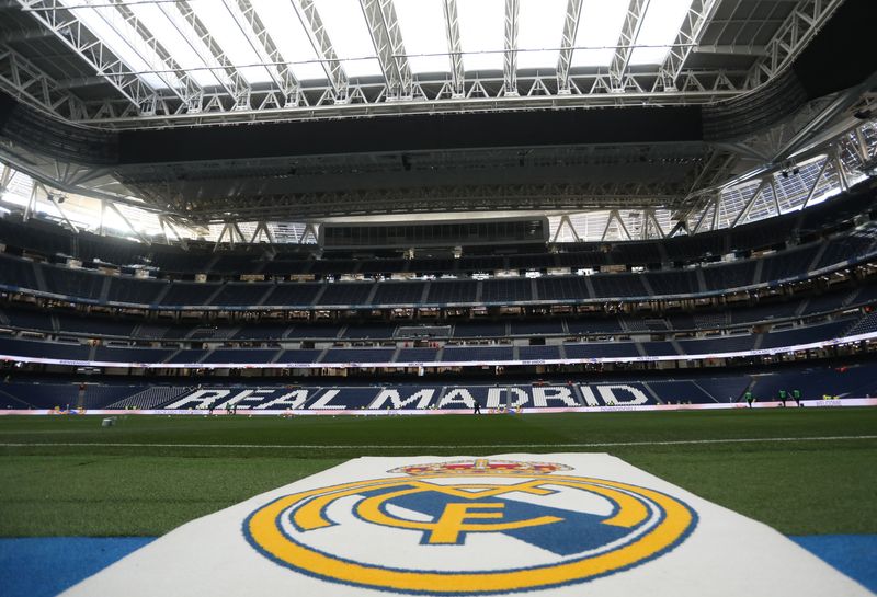 &copy; Reuters. Vista do estádio Santiago Bernabéu, do Real Madrid. 10/02/2024. REUTERS/Isabel Infantes