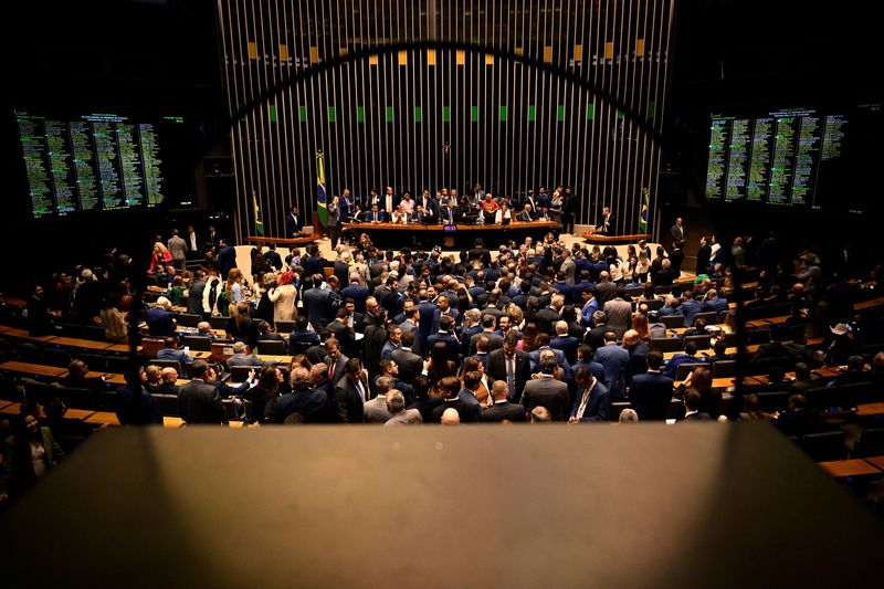 &copy; Reuters. Plenário da Câmara dos Deputadosn01/02/2025nREUTERS/Mateus Bonomi