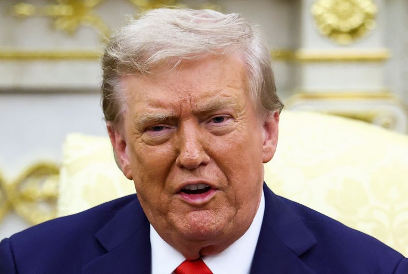 &copy; Reuters. O presidente dos EUA, Donald Trump n18/08/2025nREUTERS/Kevin Lamarque