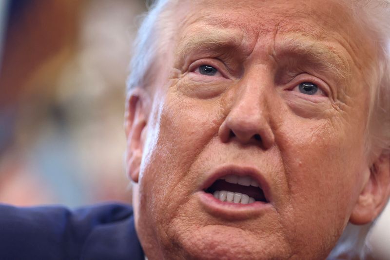 &copy; Reuters. Presidente dos EUA, Donald Trumpn14/08/2025nREUTERS/Kevin Lamarque