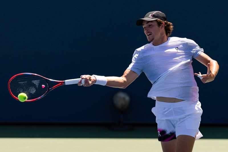&copy; Reuters. João Fonseca vence na estreia do US Openn25/08/2025nMike Frey-Imagn Images