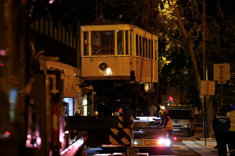 Three Britons among dead in Lisbon funicular crash as wreckage removed