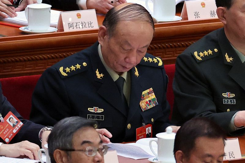 Veteran Chinese general Zhang Shengmin promoted in reshuffle after anti-corruption purge
