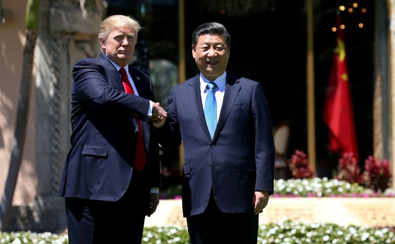 LYNXMPEL9N03H_L Seoul's security adviser said Trump and Xi will pay a state visit to South Korea next week