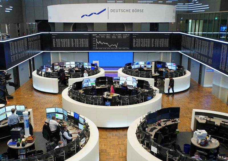 European shares retreat from record rally; earnings, US-China trade on tap